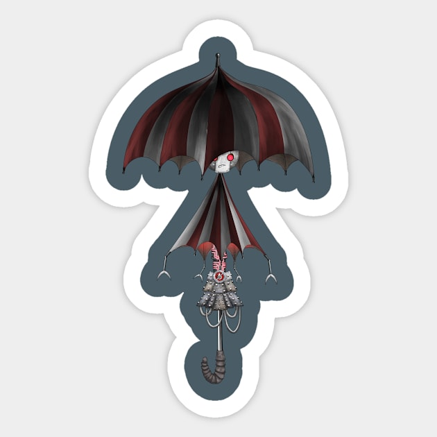 UmbrellaBot (solo) Sticker by Winterbourne Workshop